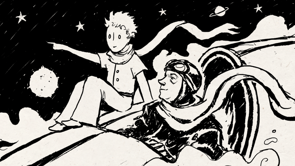 Antoine de Saint-Exupéry Dessins Antoine de SAINT-EXUPÉRY • Dessin original à Nelly de Vogüé